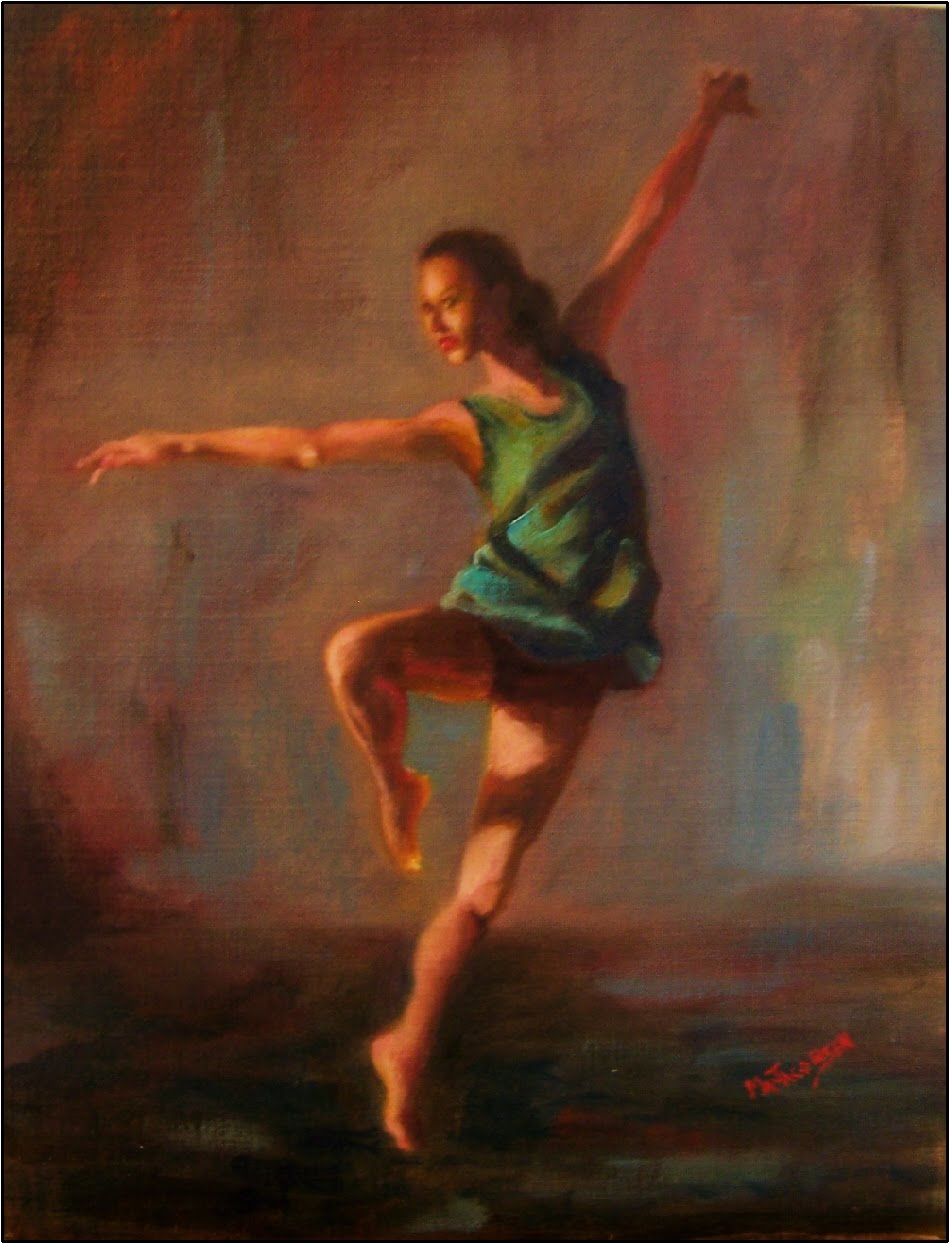 Paint Dance "Allegro", 11x14, oil on linen by Maryanne Jacobsen