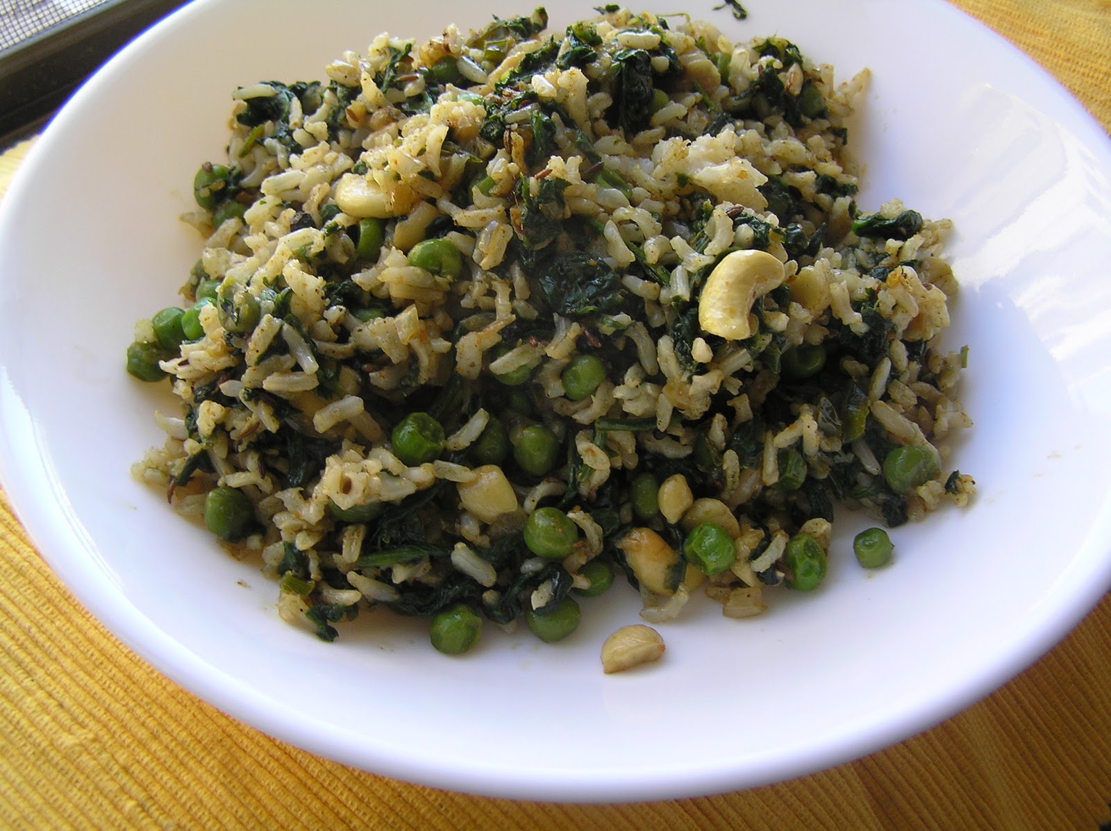 The Melting Pot: Sauteed Spinach Rice
