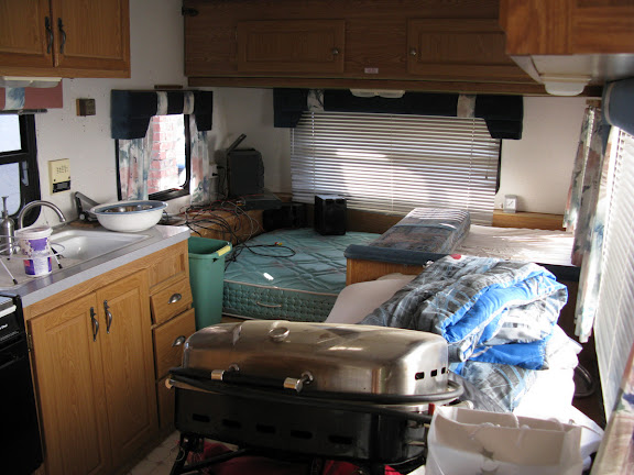 A travel trailer cleanup - it was time to go camping but the trailer was a mess! Here's how I got it back in shape in a day!