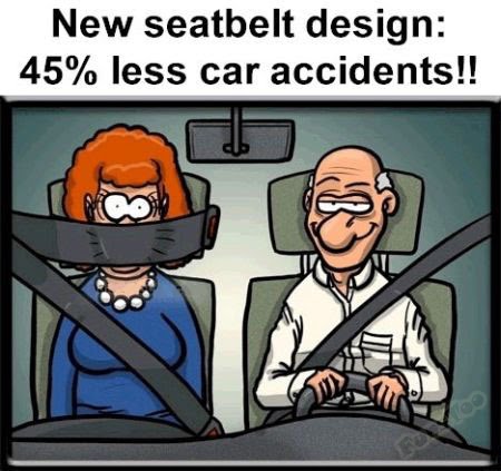 New Seatbelt Design - 45% Less Car Accidents