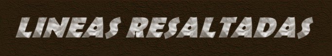 Líneas Resaltadas