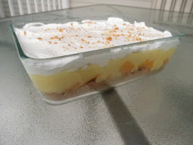 mango, vanilla pudding, jello, whipping cream, graham cracker crust, delicious mango dessert, quick and easy