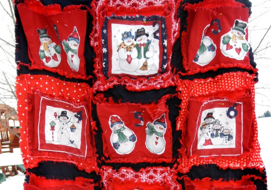 12 days of Christmas Countdown Quilt. Advent Calendar A Vision to