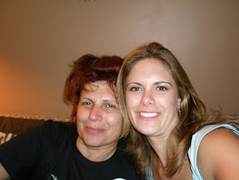 My mom and I, check out her new hair color - RED!