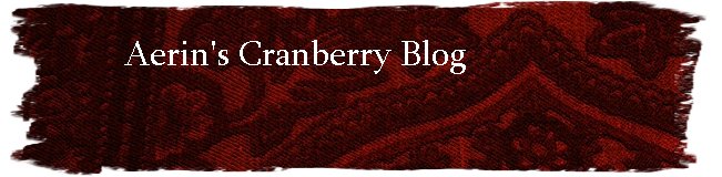 Aerin's Cranberry Blog