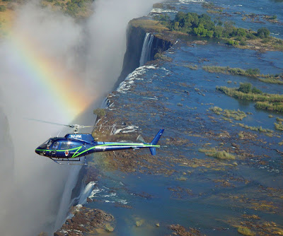 Zambia Victoria Falls Helicopter Flip