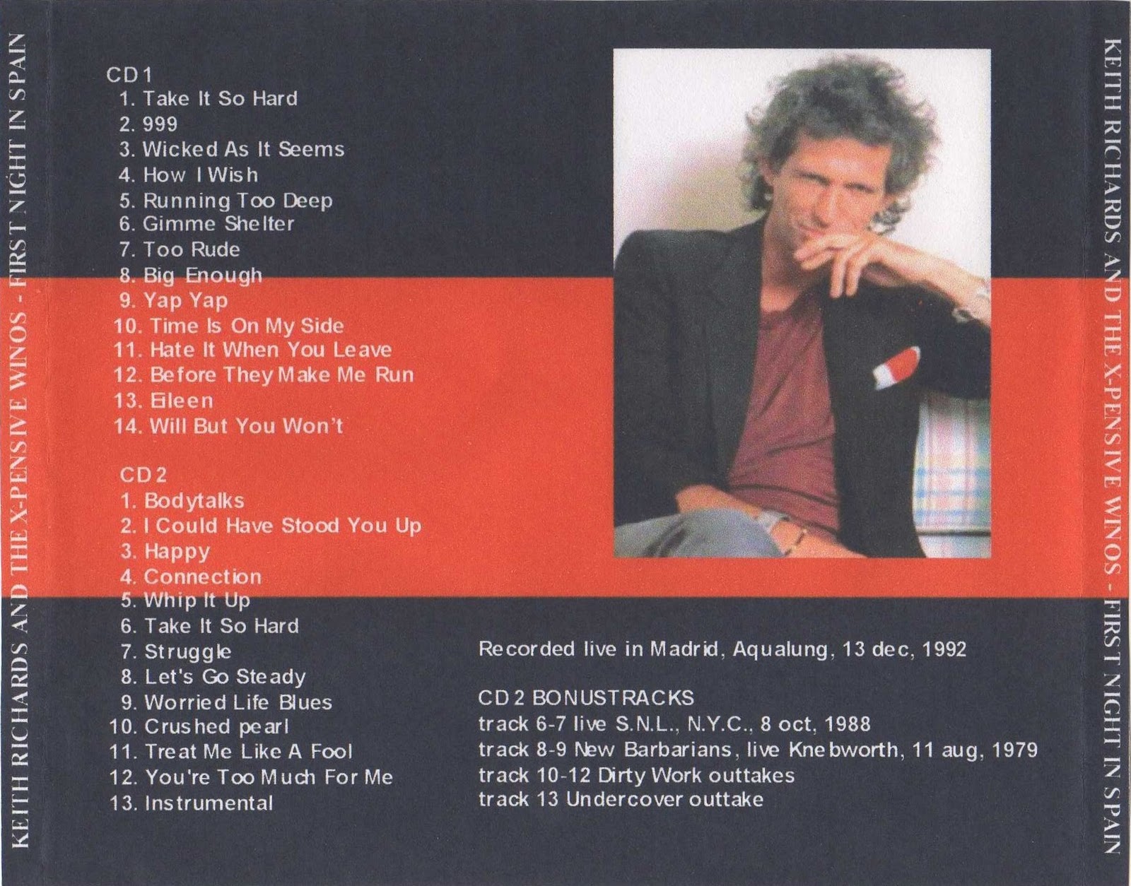 Keith Richards And The X Pensive Winos Too Rude