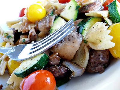 sweet italian sausage pasta toss