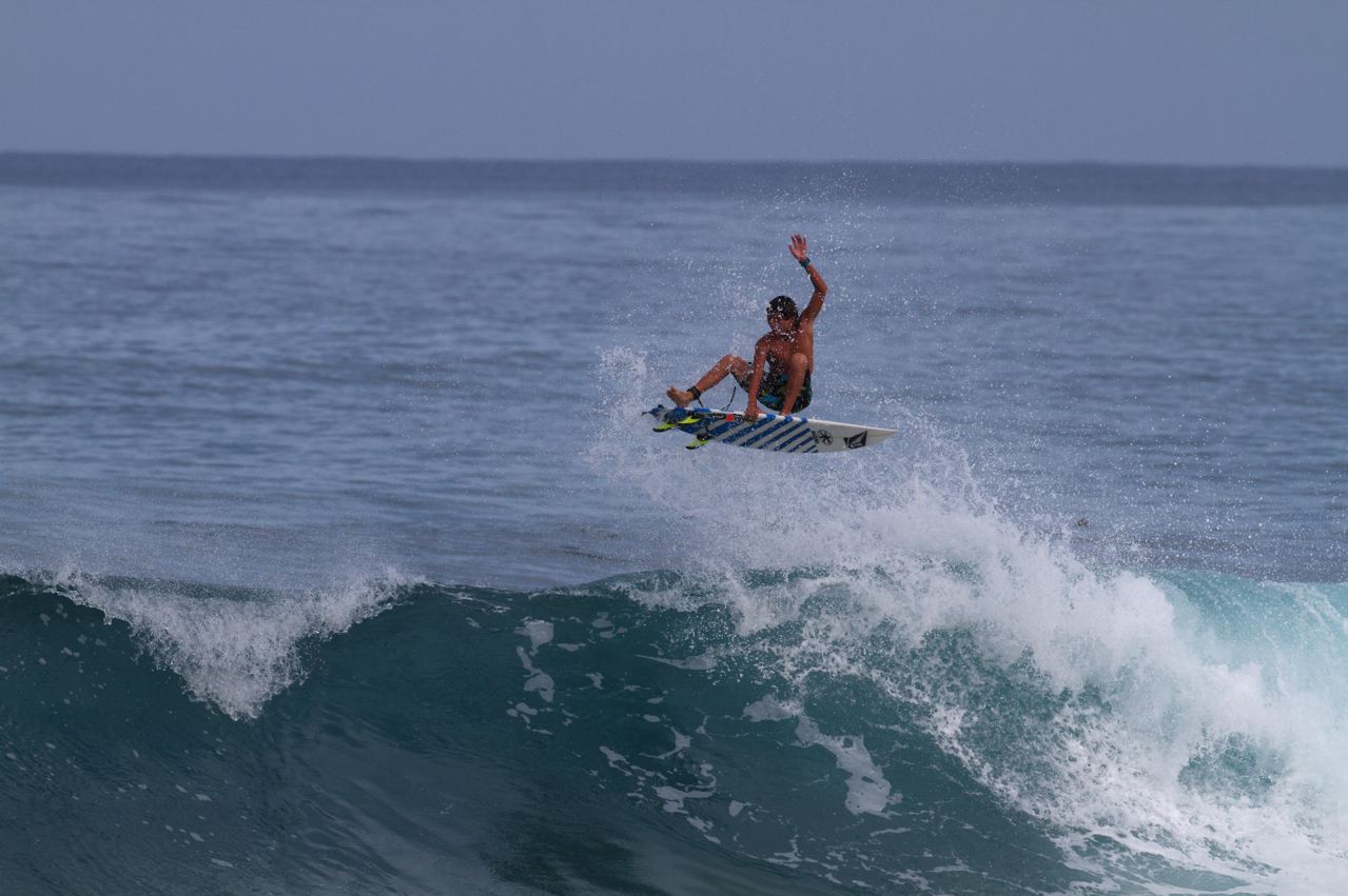 Kazuma Surfboards Hawaii ImaiKalani Devault surfing a secret spot on Maui