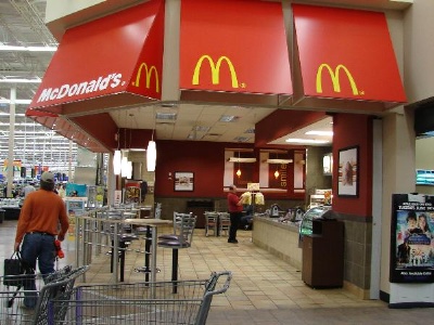mcdonalds walmart mcdonald mart wal locations waymarking based restaurants sales makeover