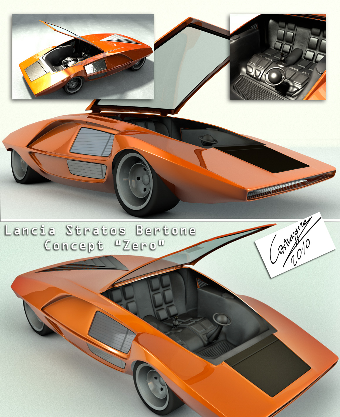 Lancia Stratos Zero, a futuristic sculpture on wheels - Domus