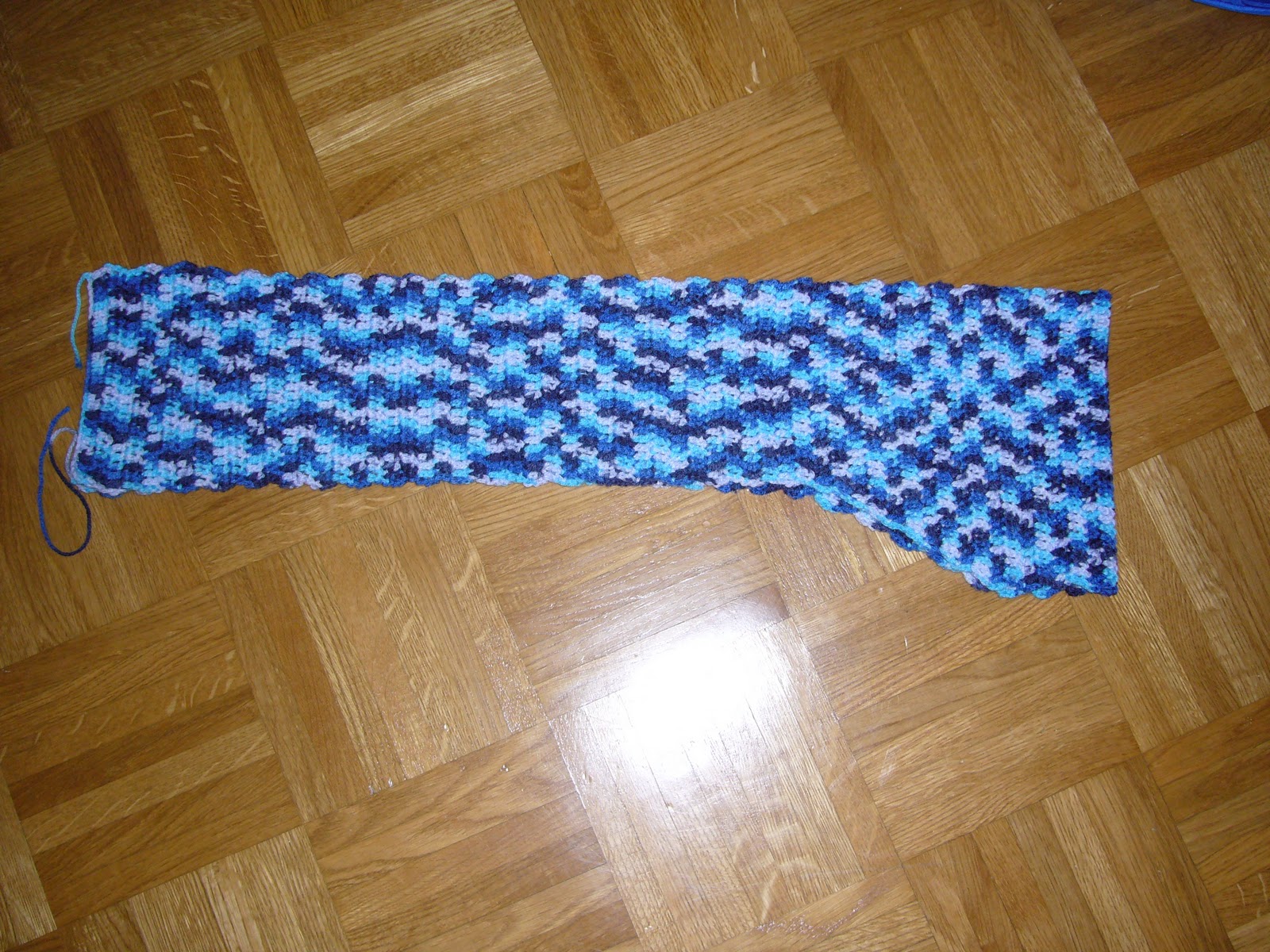 bufanda con capucha paso a paso