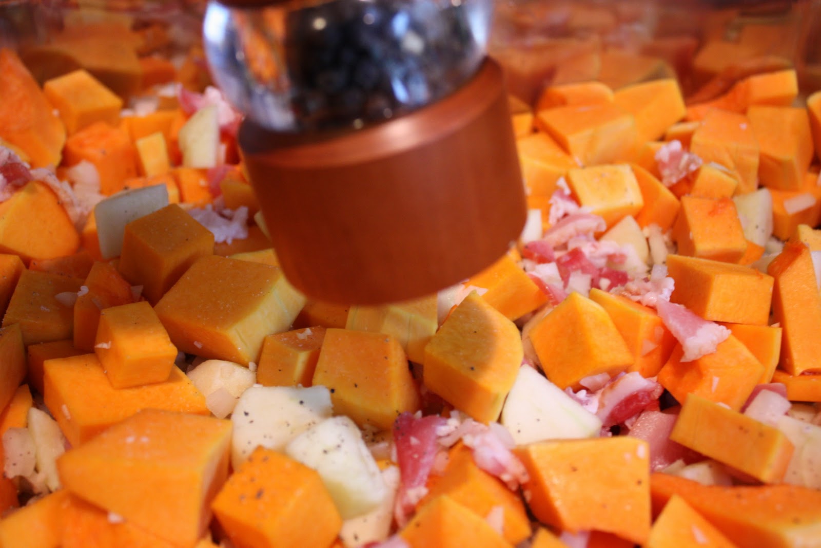 Savory Fare: Roasted Butternut Chowder with Apples and Bacon