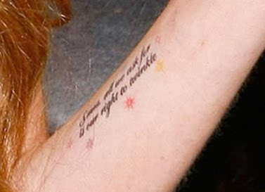 Lindsay Lohan Tattoos on Tag   Lindsay Lohan Tattoo   Celebrity Tattoo   Letter Tattoo