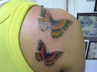 back butterfly tattoo images