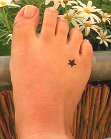 Star foot Tattoo images