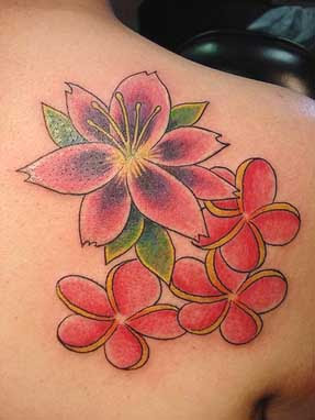 Female Tattoos With Image Hawaiian Flower Tattoo Design Picture 7