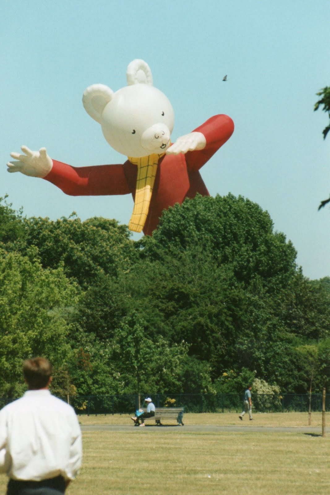 Rupert Bear Ride Conor's pix: Rupert the Bear in Victoria Park, London, July 1996.