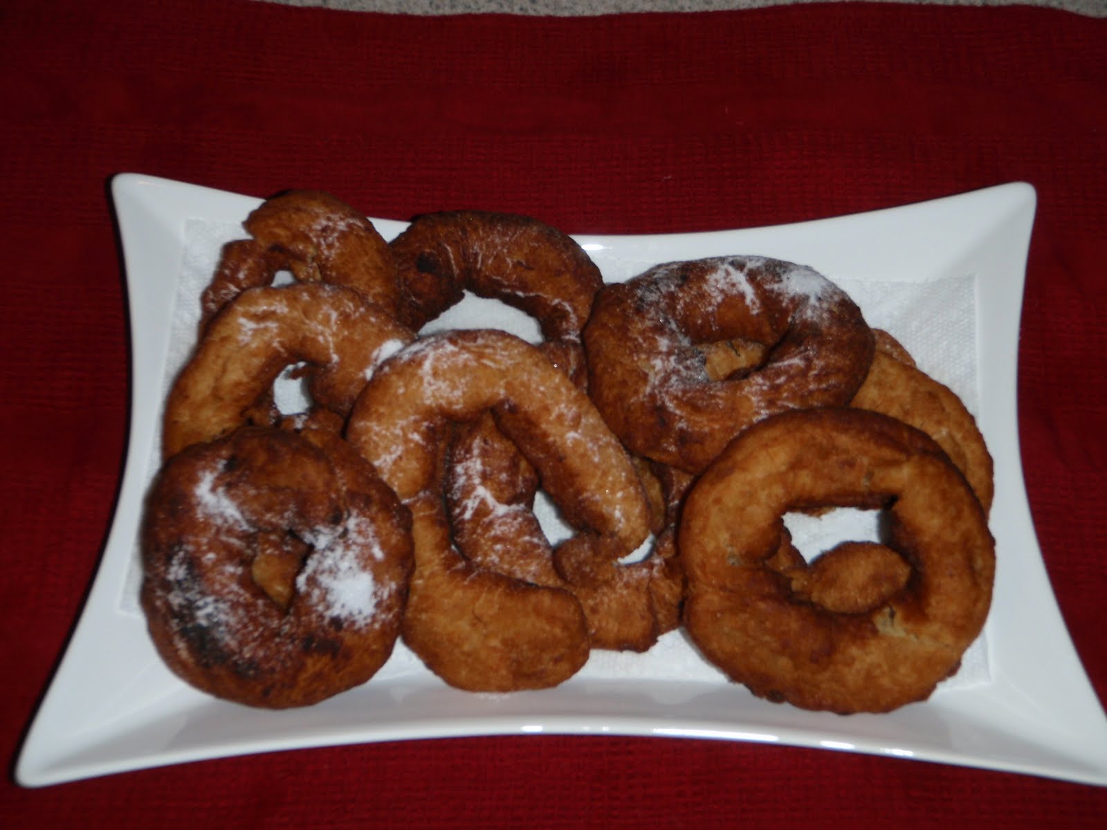 A New Creation Banana Fritters with Cinnamon Vanilla Bean Syrup
