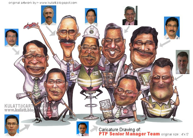 "TEAM"caricature drawing