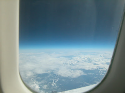 Imagen desde la ventana del Concorde a altitud de crucero, tomada por Travel Scholar