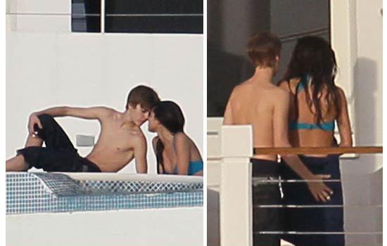 justin bieber and selena gomez kissing on the lips. Justin Bieber and Selena Gomez