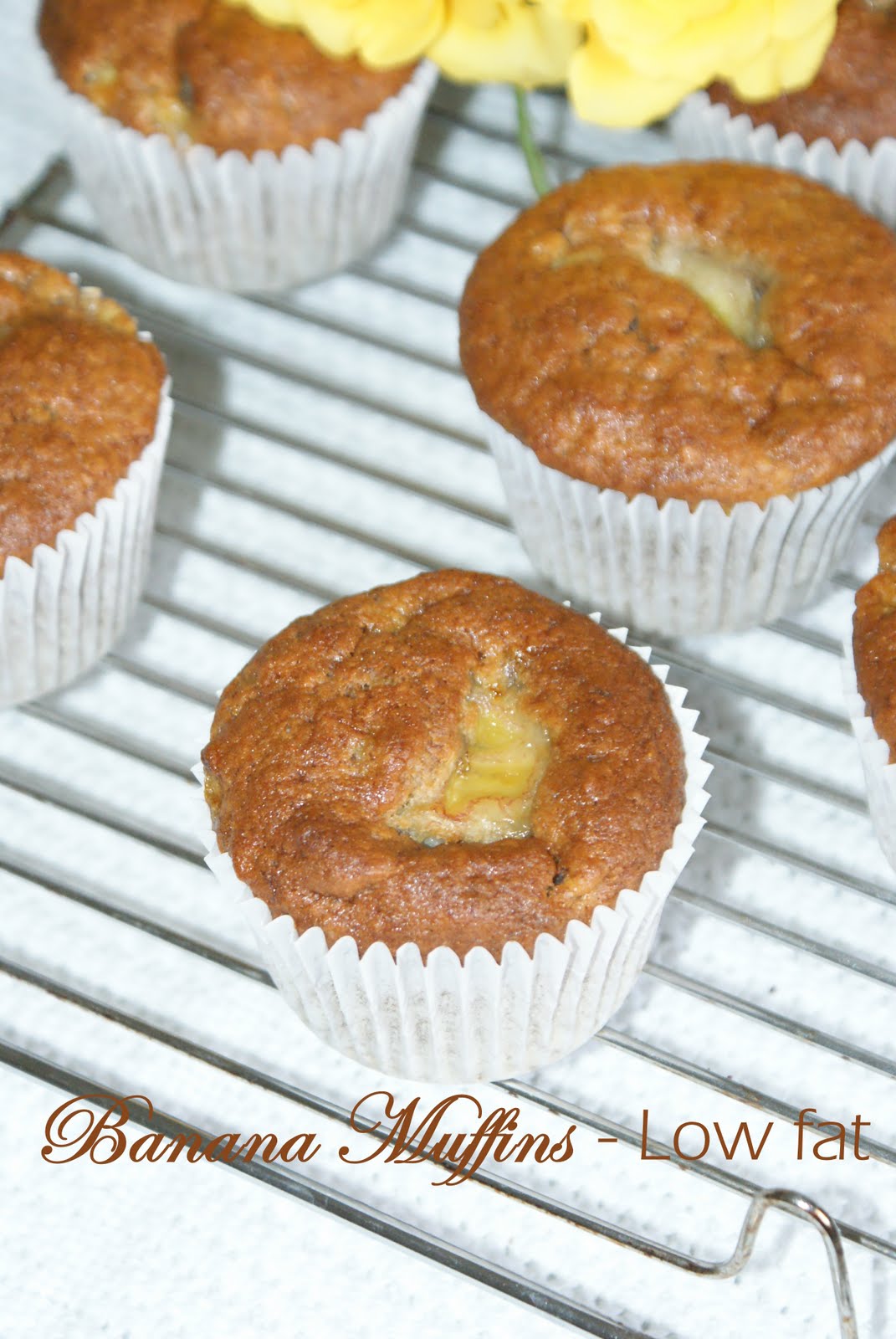 Shab's Cuisine Low fat Banana Muffins