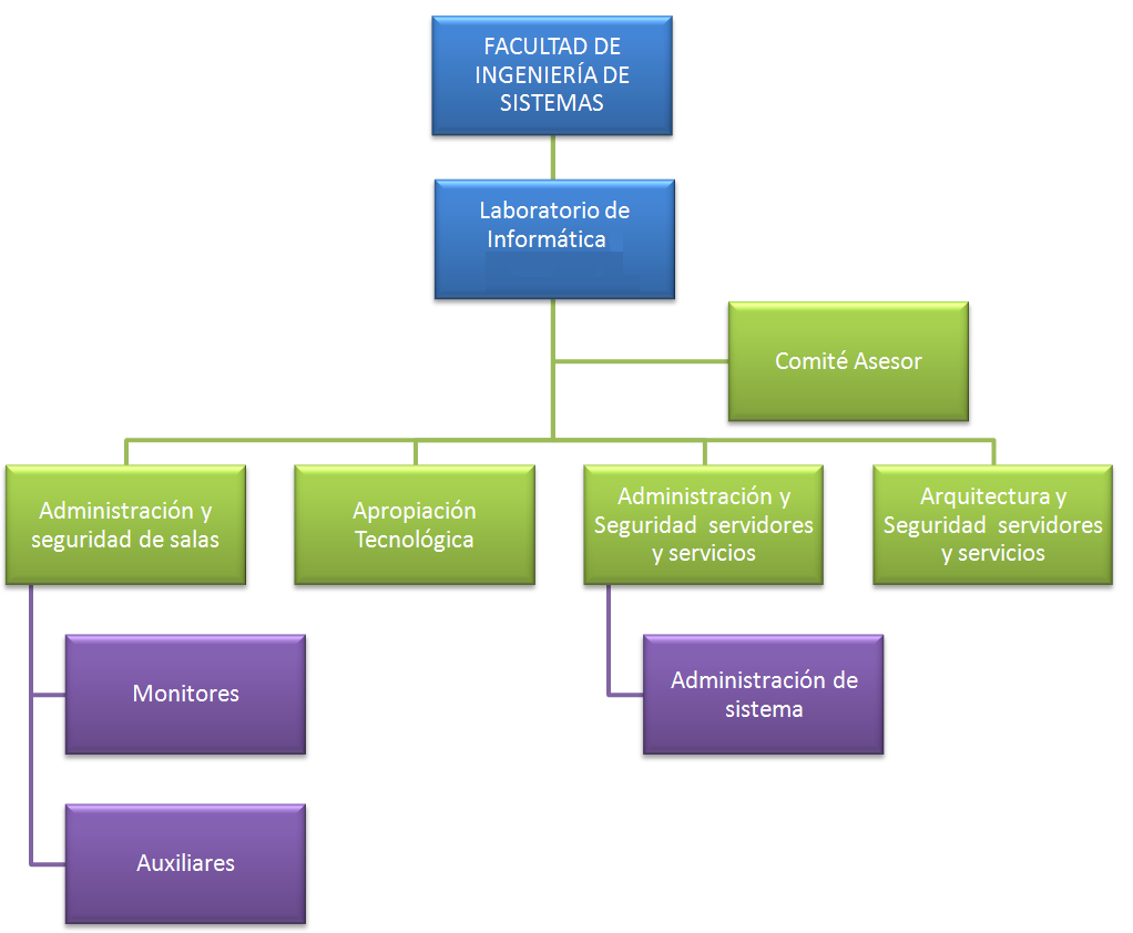 Administración De La Funcion Informatica Organigrama Lab De Informática