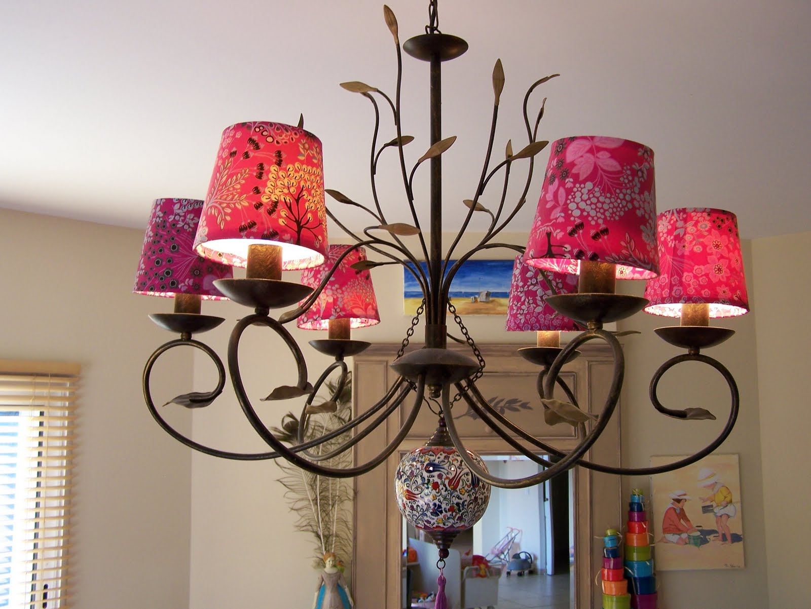 The Lampshade Studio Colorful Chandelier Shades