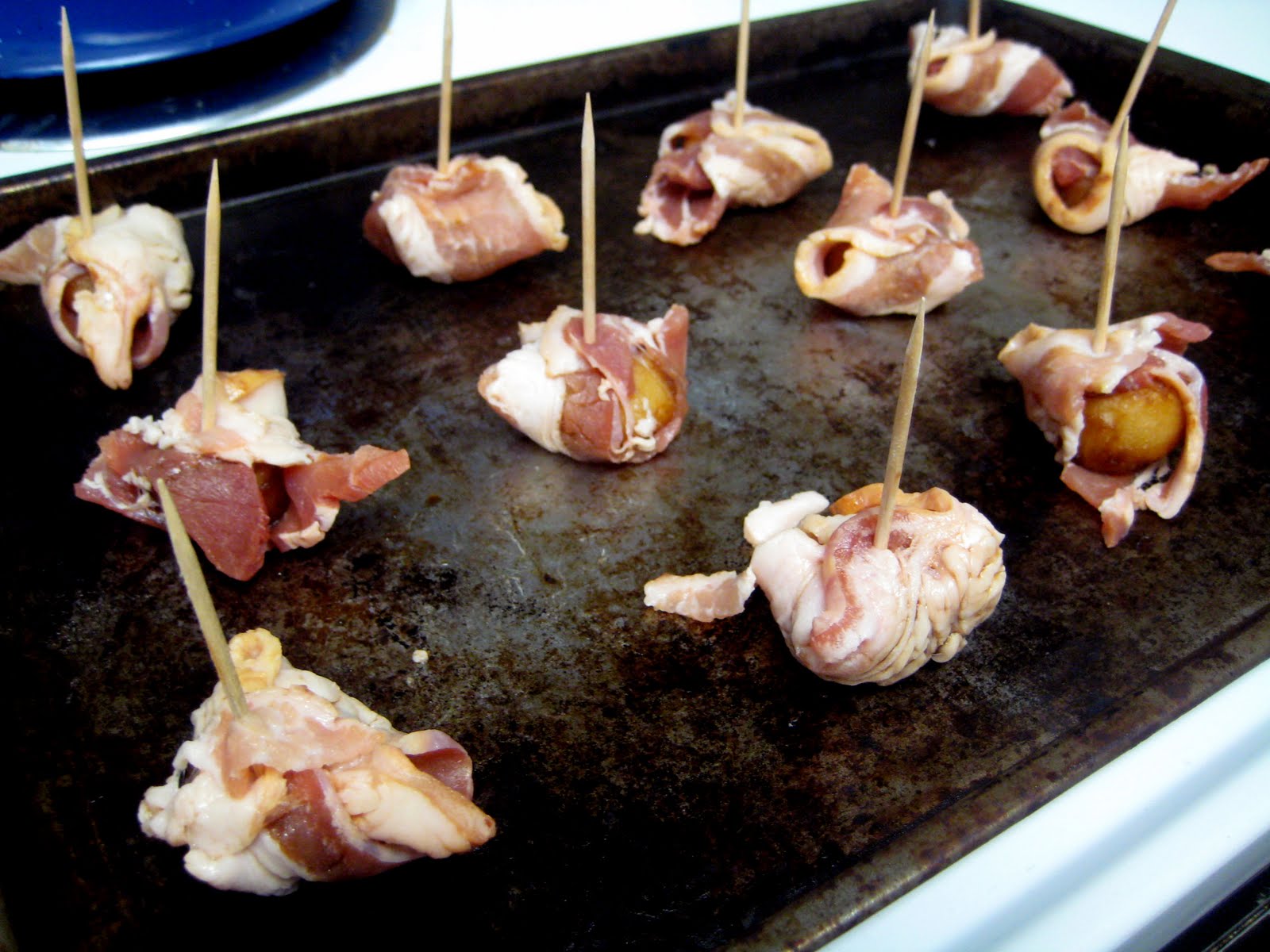 Wonderland Kitchen Bacon Wrapped Water Chestnuts