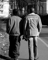 black men holding hands