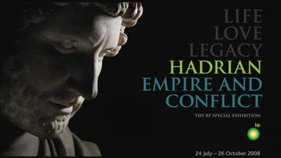 visual for the exhibition Hadrian: Empire and Conflict