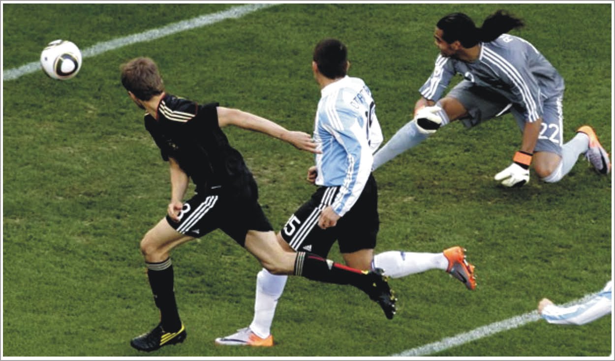 LA PELOTA NO DOBLA Mundial Sudáfrica 2010 Argentina 0 Alemania 4
