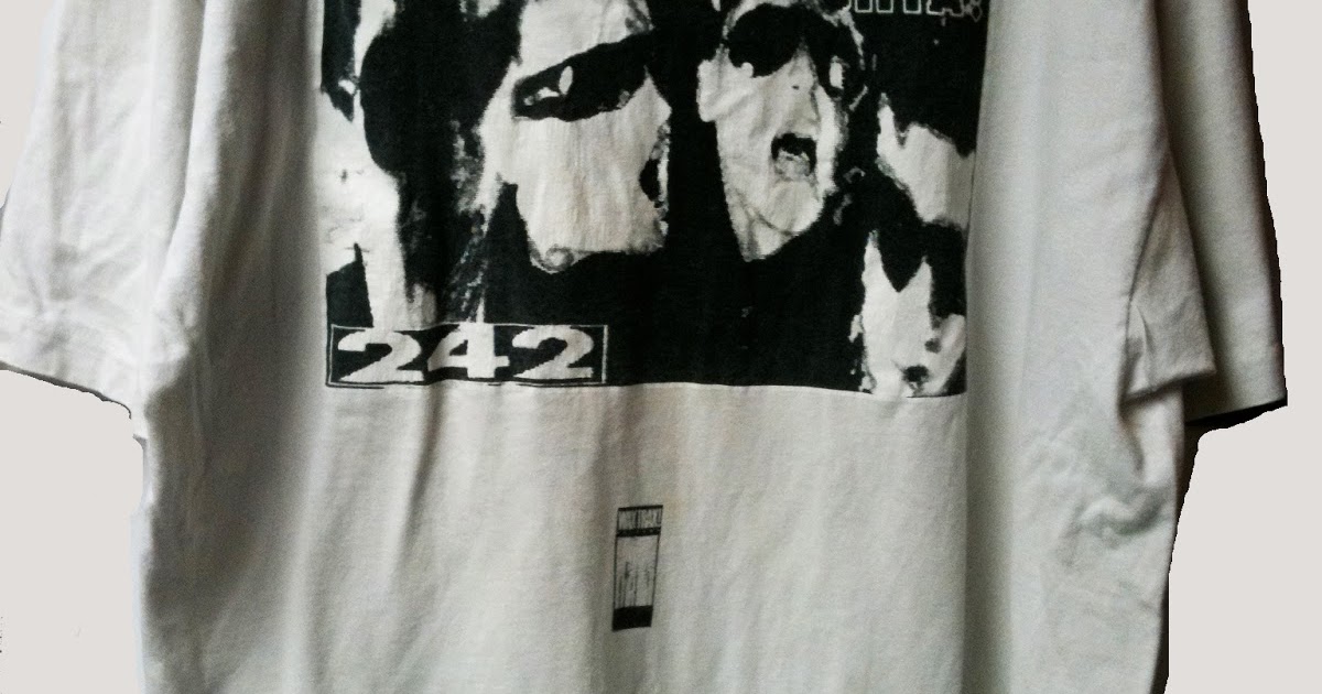 Front 242 Collector: T-Shirt of the Week: Front 242 Group Shirt (Wax Trax!)