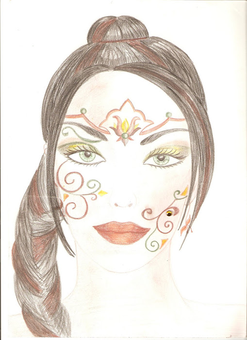 croquis prepa "reine de sabba"