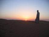 sun set at sahara