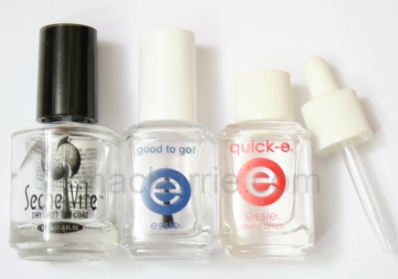 MacKarrie Beauty Style Blog: Schnelltrockner Review Seche Vite Fast Dry Top  Coat, Essie Good to Go, Quick-E