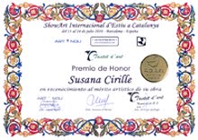 Premio de Honor a la obra "PUREZA"  2010