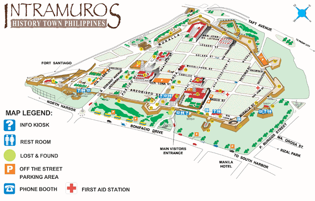 Map of Intramuros