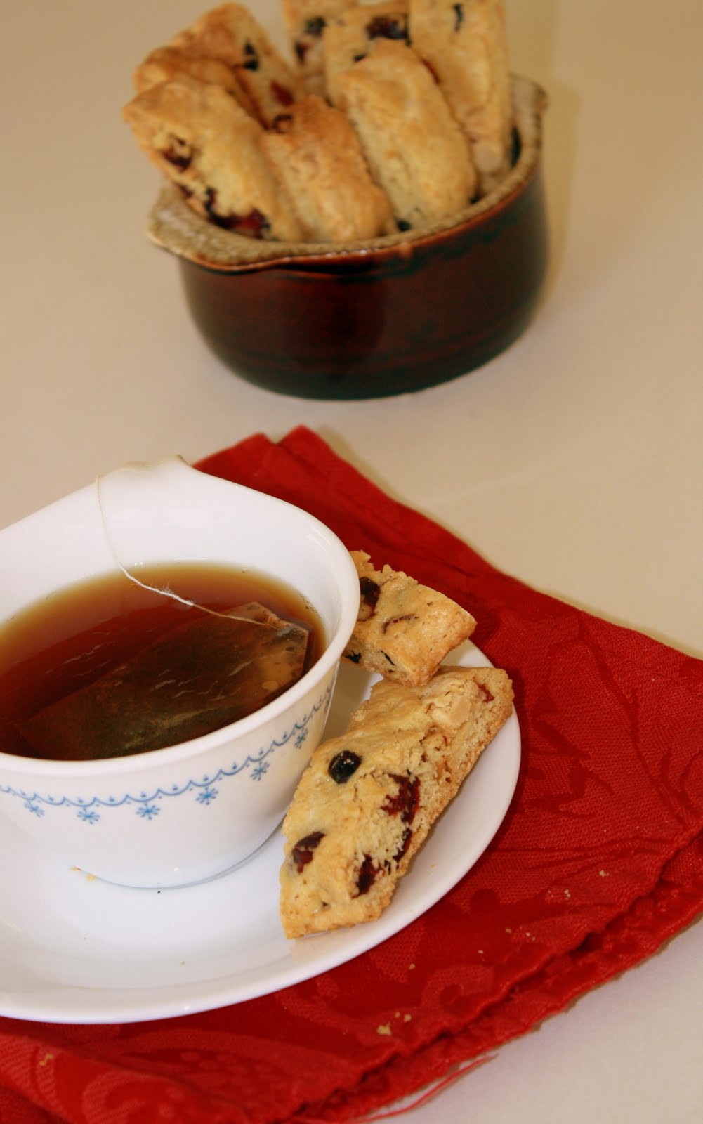 Versatile Vegetarian Kitchen Craisins and White Chocolate Biscotti