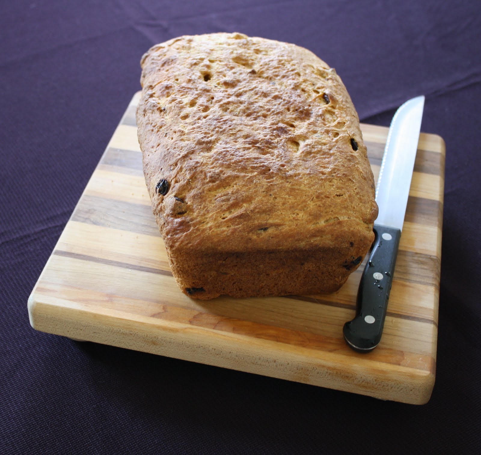 Versatile Vegetarian Kitchen Carrot Raisin Bread
