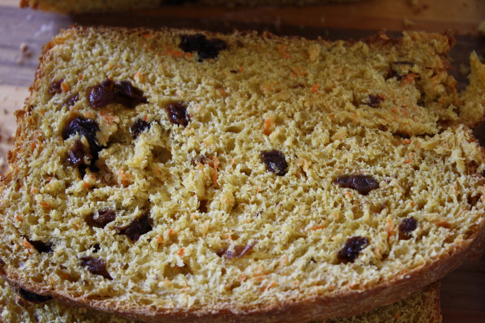 Versatile Vegetarian Kitchen Carrot Raisin Bread