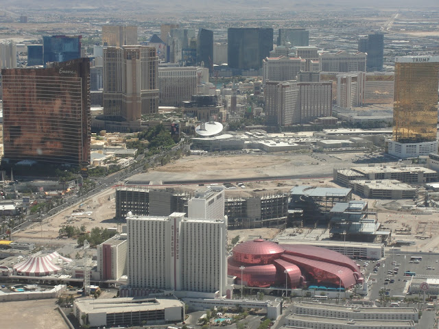 Vista da Strip do helicóptero, Las Vegas. Vista da Strip do helicóptero, Las Vegas.