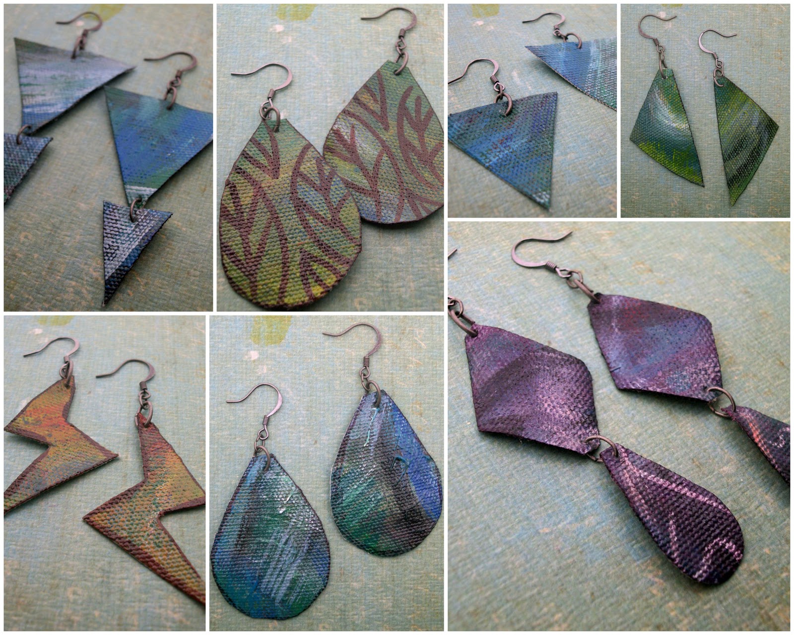 Creative Stash new batch of canvas earrings
