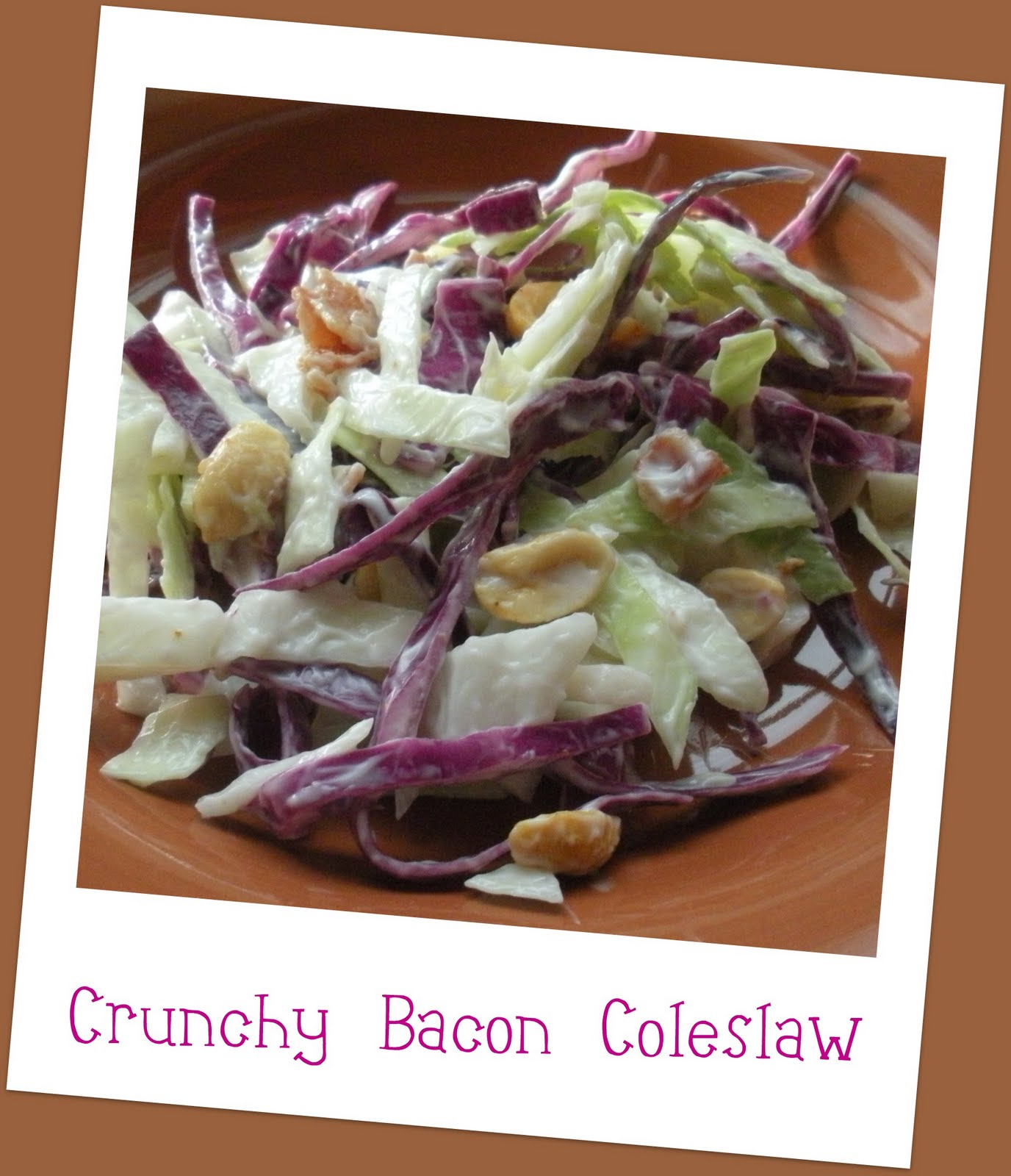 Angie's Home Cooking Crunchy Bacon Coleslaw