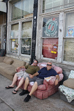 On the porch at the Original Ground Zero Blues Club