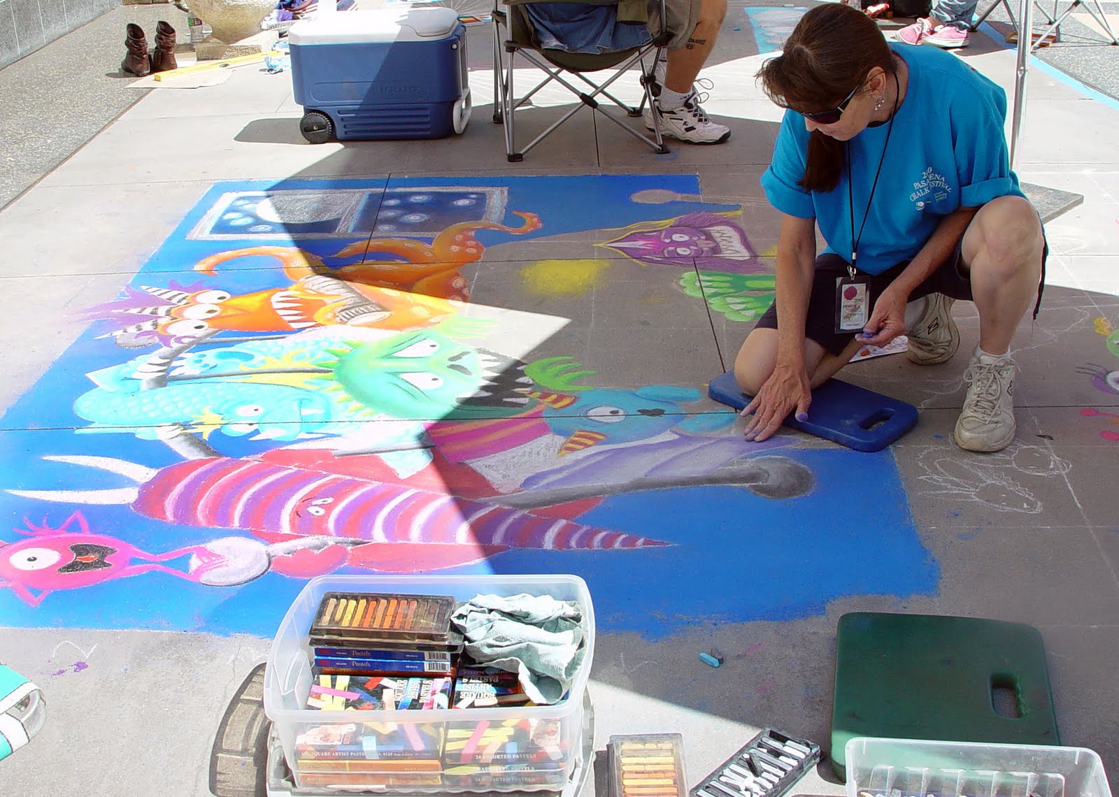 clem's art Pasadena Chalk Festival