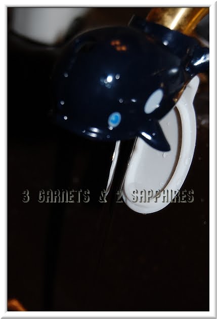 3 Garnets 2 Sapphires Shop N Share Whale Faucet Fountain