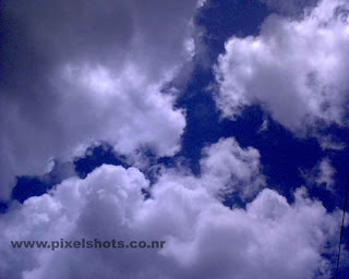 clouds group in a peculiar cloud formation