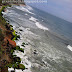 Varkala Beach Monsoon Photos - Rough Sea Aerial Photos from Varkala Cliffs